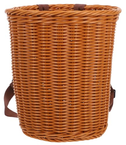 UPKOCH Cestino da Picnic Intrecciato: Zaino con Cestino Fatto a Mano con Spallacci per Bambini - Zaino Leggero da Esterno Intrecciato per la Raccolta del tè, della Frutta e della Verdura