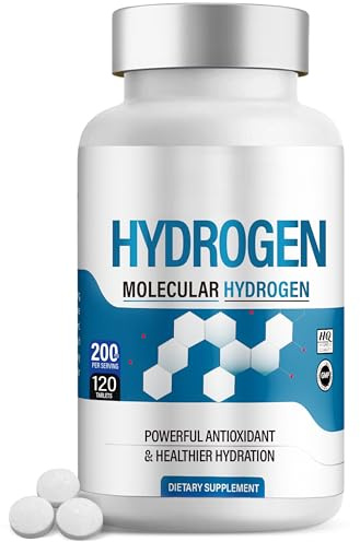 Compresse Effervescenti di Idrogeno con Magnesio - 120 Compresse a Scioglimento Rapido per Acqua da Bere