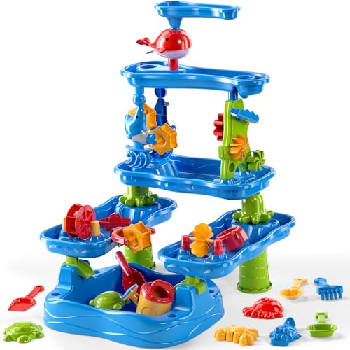 JUKUDAHU Kinder Wasserspieltisch für 3-8 Jahre mit Teich