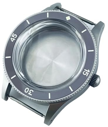 NLNKDTDPAK 40 mm retro kupolformad passform for NH35 NH36 NH34 ETA2824 PT5000 klockfodral med safirkristall lysande keramikram(B2 Gray Bezel,ETA2824 PT5000)