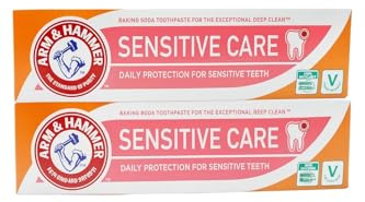 Arm & Hammer Advance White Sensitive Toothpaste 125g - Pack of 2 | Whitening Toothpaste for Sensitive Teeth | Deep Clean, Enamel Protection, Fluoride Formula for Daily Stain Removal & Fresh Breath