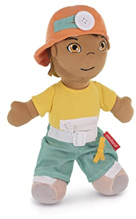 Miniland 96320 - Diversity Stoff-Puppe Südamerikanischer Junge mit verschiedenen Knöpfverschlüssen