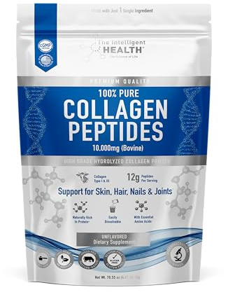 Hydrolysed Collagen Powder (Bovine) - High Protein Grass Fed Unflavoured Peptides - Collagen Supplements for Women | Gluten Free, Paleo & Keto Friendly (2KG)