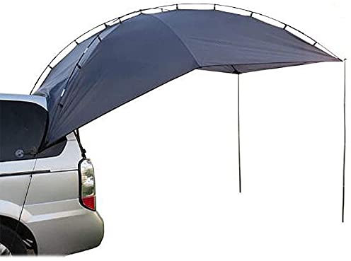 Car Awning Tent Sun Shelter, Portable Auto Tailgate Canopy Tent For The Car Waterproof Summer Camping Tent Shade Tent For Camping And Family Self-Driving Tour Beach Barbecue