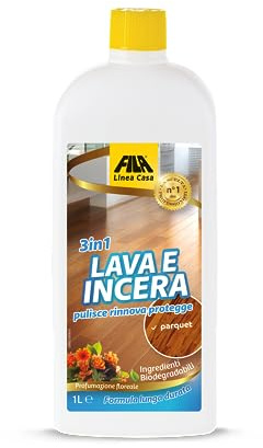 ‎FILA Surface Care Solutions LAVA E INCERA, Tripla Azione per Parquet Legno e Laminato, Detergente Parquet, Ottima per Pulizia Parquet e Ravvivante Parquet, 1 L
