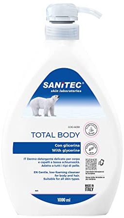 Sanitec 94264 Sapone Total Body con Glicerina, 1 l