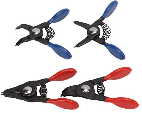 Petite Pince à Circlips, 4 Pièces Mini Pince à Circlips Robuste en Métal pour Circlips Internes Externes