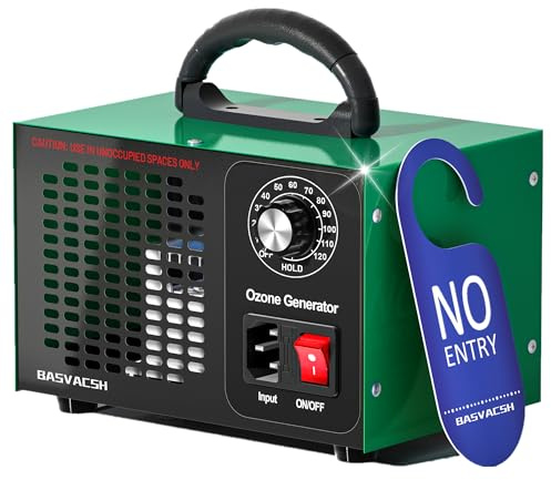 Ozone Generator 45,000mg/h, Home/Industrial O3 Car Deodorizer. Ozone Machine Air Ionizer Ozone Odor Eliminator for Strong Odor. Odor Eliminator for Home, Car, Pet. Room Deodorizer For 2500 sq ft.