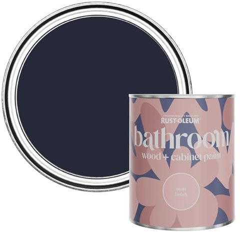 Rust-Oleum Blue Moisture Resistant Bathroom Wood & Cabinet Paint In Matt Finish - Odyssey 750ml