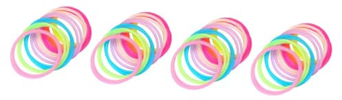 Ciieeo 200 Stk 80er-Jahre-Accessoires LED-Armbänder Bulk-Armbänder für Kinder Retro- leuchtende Haar tapes 80er Partydekoration Neon-Haar-Accessoires Kieselgel