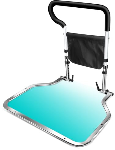ColCospie Bed Rails for Elderly Adults Safety, Foldable Bed Guard Bedrails for Elderly Adults Grab Bar Bed Handrails, Bed Railings for Seniors with Storage Pocket, Patent Pending