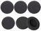 Schiuma Paraorecchie,Padiglioni Cuffie,Ricambi Cuffie,6pcs Copri Auricolari,Cuscinetti Cuffie,Pad Cuffie,Copri Cuffie,Cuscinetti Auricolari di Ricambio Schiuma Spugna per Auricolari Cuffie-55mm,Nero