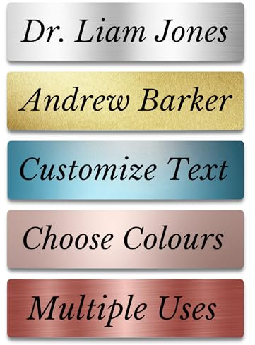 Custom Made Sign - Personalised Metal Door Sign, Bespoke Design Colour Options & Multiple Uses, Name, Text, Room, Business Walls & Home (Custom Door Sign)