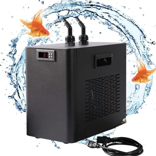 Acuario Enfriador de Agua Ajustable de 42 galones, compresor de refrigeración, Ventilador de 160 l, refrigerado por Aire, para Cultivo hidropónico de Plantas acuáticas.