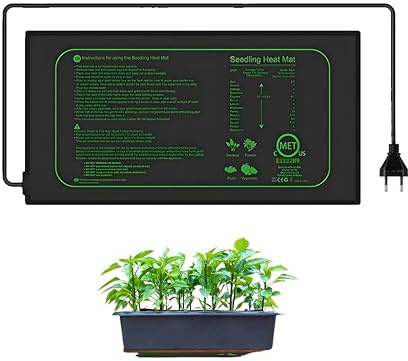 Lancoon Tappetino riscaldante per piante, medio, 21 W, impermeabile, per piantine, 110 V, richiesto da giardino