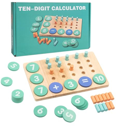 Matematisk hanteringsutrustning - matematikinlärningshjälpmedel för lärare | Tillsats och subtraktionsträningsleksaker | För 5 till 8 år småbarn