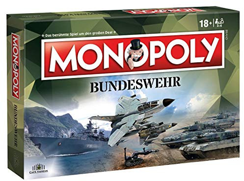 Café Viereck ® Monopoly Bundeswehr – das Gesellschaftsspiel für jeden Soldaten, Veteranen, Reservisten - Familienspiel für Kinder & Erwachsene – Exklusive Sonderedition