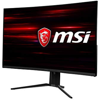 msi Optix MAG322CQR Monitor Gaming 31.5 Curvo, Display 16:9 WQHD (2560 x 1440), Frequenza 165Hz, Tempo di risposta 1ms, Pannello VA, Curvatura 1500R, AMD Freesync, Mystic Light RGB, Gaming OSD APP