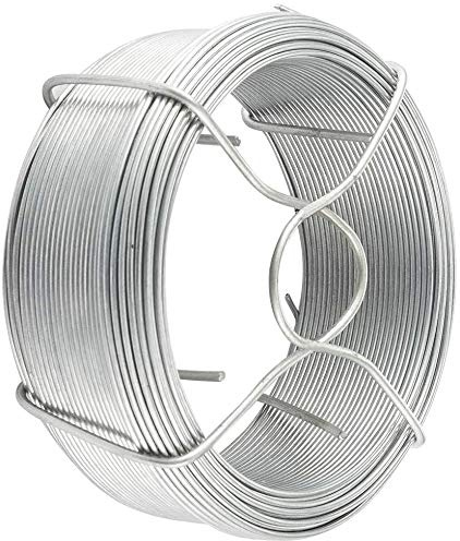 Hogar y Mas Alambre de Hierro Galvanizado Rollo 1,5 mm 50 Metros, Jardín, Manualidades (Set 2)