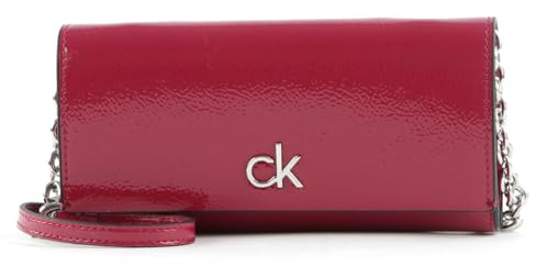 Calvin Klein Geldbörse Umhängetasche Trifold Wallet with String Cerise pink