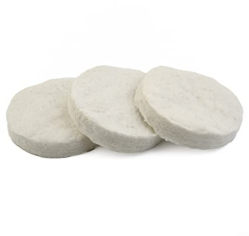 Pack of 2/3/5 Ceramic Wool Round 8.6 x 1.2 cm Ceramic Sponge for Organic Fireplace Indoor Gel & Ceramic Sponge for Bioethanol Burners