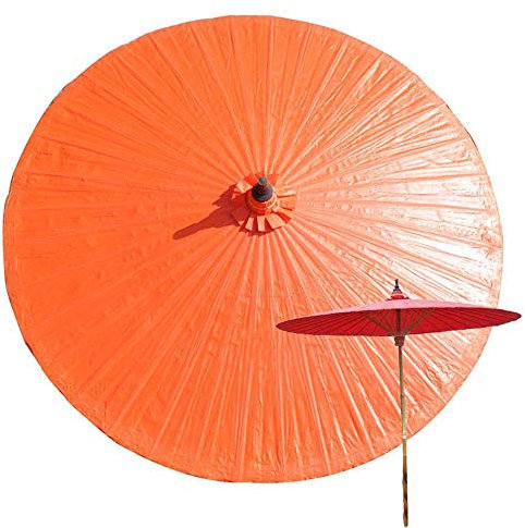 ROLTIN Parasol 2M Bambou Jardin, Anti-ultraviolet, Parapluie de Patio Imperméable, Plage Extérieure