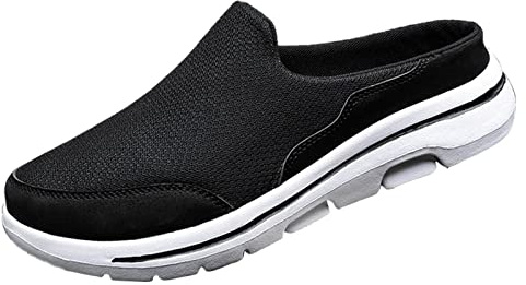 Chaussons en maille pour homme - Fermés - Pour l'été - Chaussures de loisirs - Sportives - Imperméables - Respirantes - À enfiler - Chaussures pieds nus - Antidérapantes - Chaussures de course -