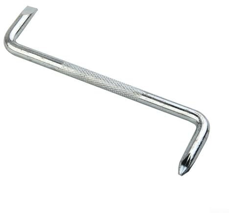 Tournevis décalé de 6 mm - Tournevis à angle droit - Tournevis cruciforme en alliage d'acier de type Z - Tournevis à tête plate à double extrémité - Tournevis court