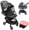 Vicloon Zanzariera Passeggino Universale, Zanzariera Passeggino per Carrozzina, Seggiolino Auto, Culla, Protezione Contro Zanzare, Vespe e Altri Tipi di Insetti per Neonati, Bambini (Nero)