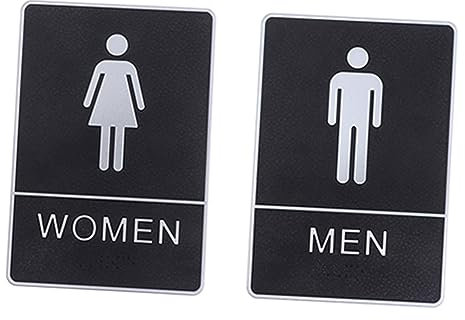 Gatuida 2stücke Toilettenschild Für Männer Und Frauen Wandschilder Mit Piktogrammen Für Wc-türen Selbstklebend Für Glatte Oberflächen Für Zuhause Büro Und Gastronomie