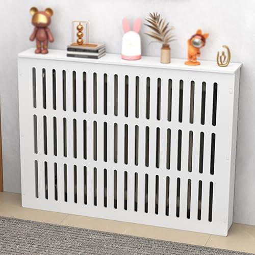 SXSYTR Radiator Cover Heating Cabinet, Radiator Cover With Vertical Slats Design, MDF Heating Radiator Protective Accessories Decorative Heater Cover(100 * 80 * 25cm/39.4 * 31.5 * 10in)