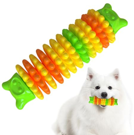 Hundleksak för tandsprickning, bitbeständig larvformad hundleksak – valpar tandsprickningsmaterial, hundtuggpinne flexibel för medium, hundar på gårdar,