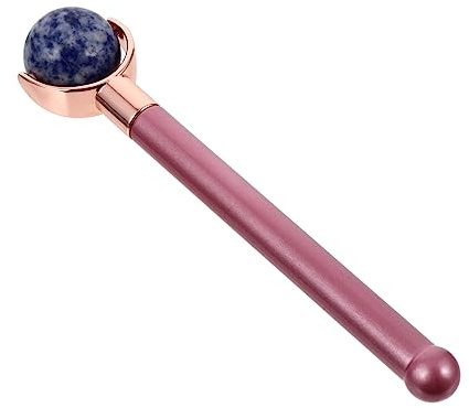 DRESSOOS Massaggiatore Manuale Multifunzione a Per Massaggio Facciale Strumento Per Trattamenti Estetici Del Volto (blu e Rosa)