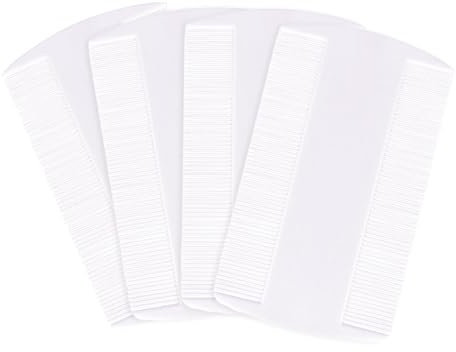 Yingjie 4-Piece Double-Sided Nit Comb Set, White, Plastic, All Ages, Unisex, Kids, Adults, Pets