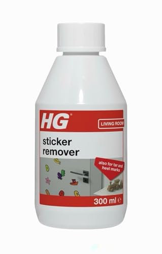 Other ® HG Sticker Remover, Sticky Stuff Residue & Adhesive Remover, Cleaning Fluid & Glue Remover for Stickers, Tar, Grease & Oil, Effective Surface Cleaner - 300ml