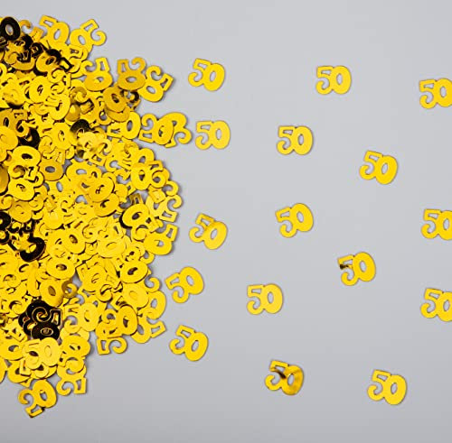 SHATCHI 14 g numeri di età 13 – 90 coriandoli metallizzati luccicanti da spargere da tavola decorazioni per feste di compleanno, Oro, 12 mm, SH-A10750