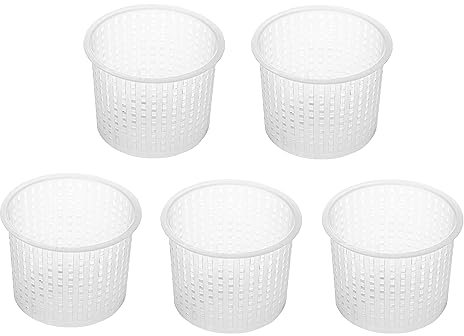 5 x Molde para Queso 6x4,7 cm – Molde para Quesos Frescos, Molde para Requesón, Colador Perforado para Queso
