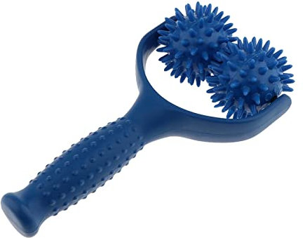 Cutefly Massage-Roller mit 2 Massagebälle mit Noppen Ganzkörper-, Schulter-, Bein-, Fuß-, Hand Muskel Entspannen Massagegerät Selbstmassagerolle