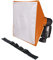 LumiQuest SoftBox III LQ-119S, Flash Diffuser & Light Softener, Universal Classic Design for External Camera Flashes with UltraStrap, Neon Orange