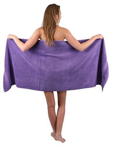 Betz Bastuhandduk XXL badhandduk solhandduk strandhandduk bastuhandduk premium frotté 100 % bomull storlek 70 x 200 cm färg lila