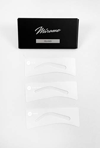 mírame Lashes & brows, Set et kit pour maquillage (pochoir Island) – 3 unités