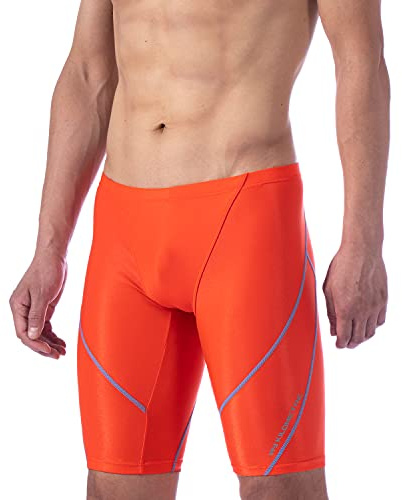 MY KILOMETRE Costume da Bagno Uomo - Jammer Nuoto Competizione con Cloro-Resistente e Asciugatura Rapida, per Competizioni e Allenamenti in Piscina