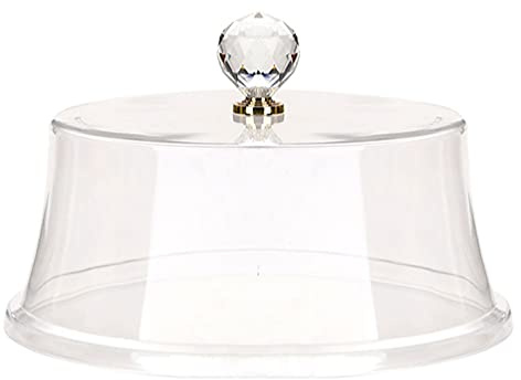 YARNOW Kuchenhaube Tortenglocke Transparent Fliegenhaube Speiseglocke Tellerhaube 32X11CM Abdeckhaube für Speise Käse Kuchen Lebensmittel Abdeckung Restaurant Küche Party