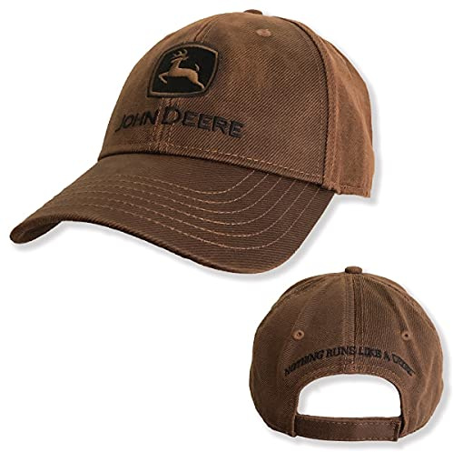 JOHN DEERE Gorra con aspecto de lona marrón retro