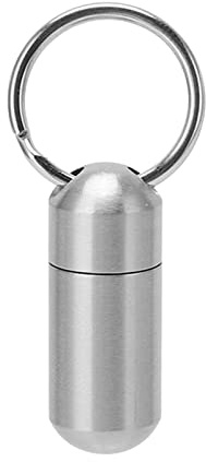 Pillendose aus Edelstahl,langlebige Pillendose,Schlüsselanhänger,leicht für unterwegs