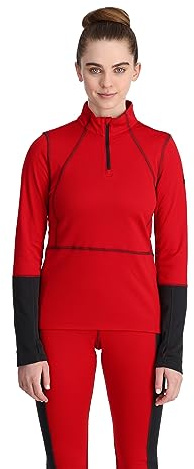 Spyder Damen Charger 1/2 Zip Wander-Shirt (1er Pack)