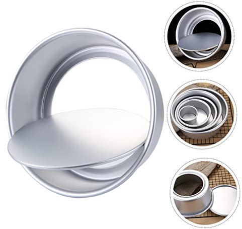 KICHOUSE Stampo Per Torta in Alluminio Rotondo Da Teglia Per Dolci e Pasticceria Adatto Per Torte Fatte in Casa