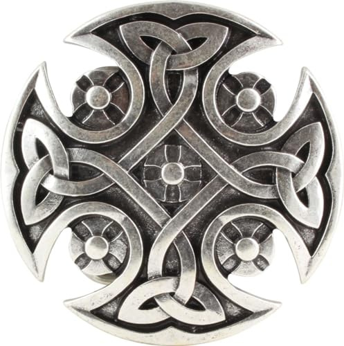 BELTINGER Gürtelschnalle Keltischer Knoten 4,0 cm | Buckle Wechselschließe Gürtelschließe 40mm Massiv | LARP- und Mittelalter-Outfit