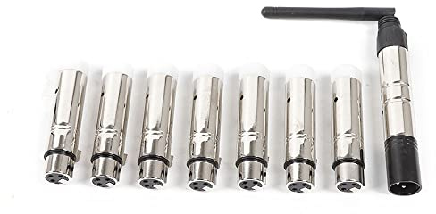 Wireless 512 Funk 8PCS Controller 2.4G ISM Funk Receiver Set Transmitter & Receiver Kommunikationsentfernung 400 m Receiver Empfänger Sender Controller für DJ Bühnenlicht Moving Heads Bühne Licht