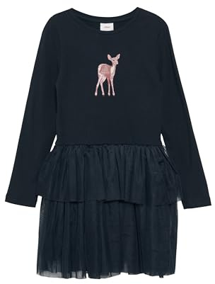 s.Oliver Volantkleid mit Glitzerprint